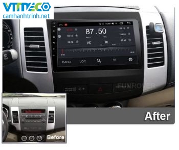 Lắp Đầu DVD Android 3G, 4G, Wifi, GPS Cho Ô Tô Mitsubishi Outlander-2
